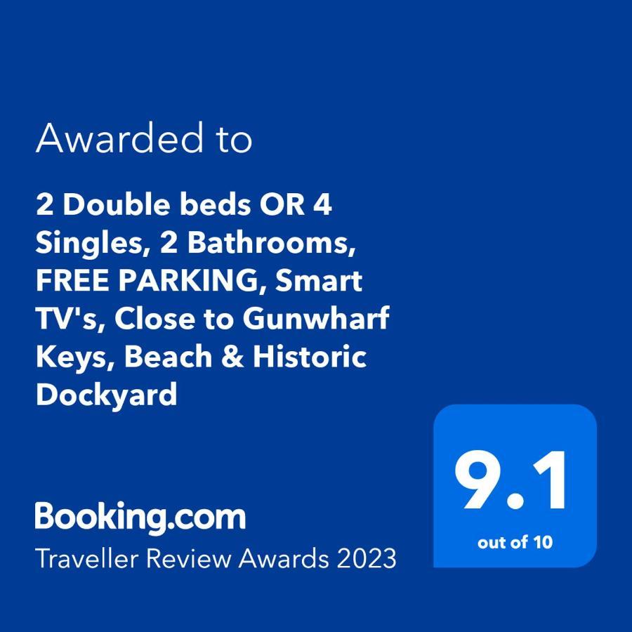 2 Double Beds Or 4 Singles, 2 Bathrooms, Free Parking, Smart Tv'S, Close To Gunwharf Quays, Beach & Historic Dockyard Портцмаус Экстерьер фото